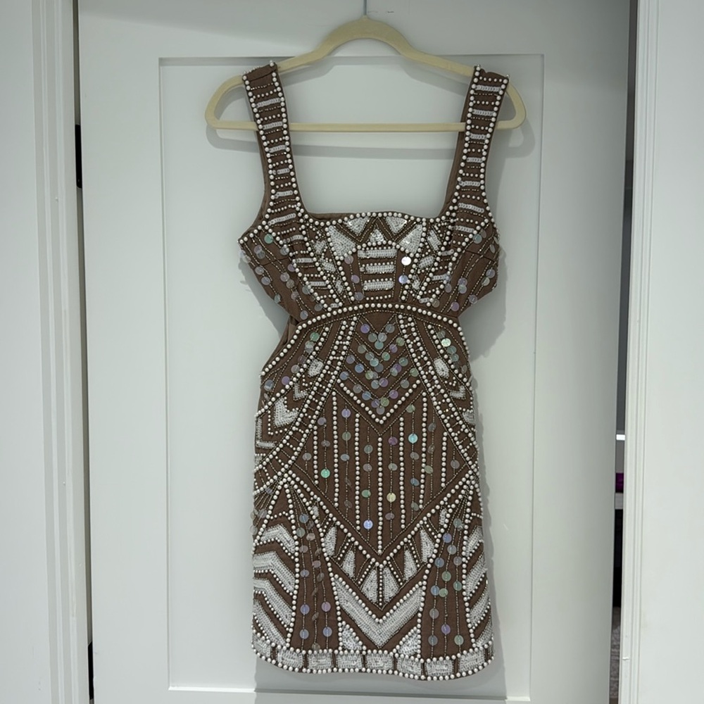 Asos pearl mini dress